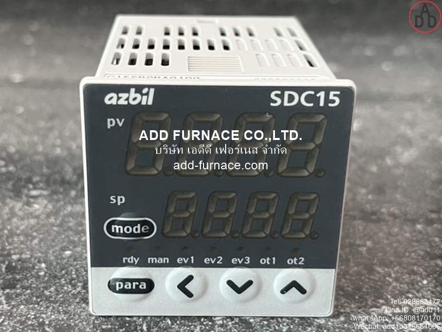 azbil SDC15 | C15SR0RA0100 - บริษัท เอดีดี เฟอร์เนส จำกัด