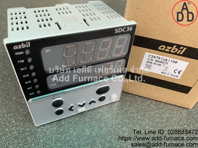 C36TR1UA1100 | azbil SDC36 - บริษัท เอดีดี เฟอร์เนส จำกัด