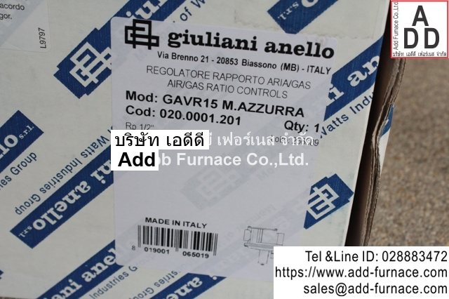 giuliani anello Mod GAVR15 - Add Furnace Co.,Ltd.