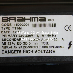 BRAHMA Italy TYPE T11/M Ignitions TRS820P/S ignition transformer