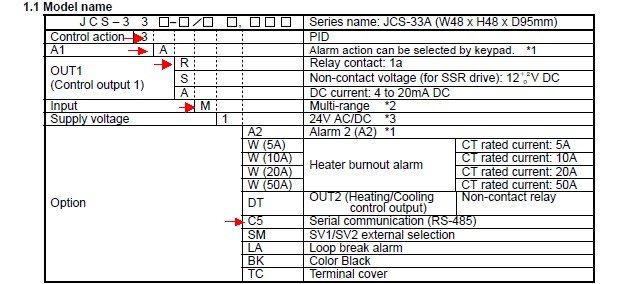 JCD-33A-R/M Shinko temp control