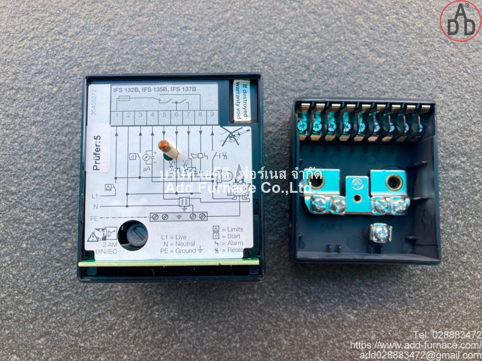 Ifs 137b-3 1 2t Kromschroder - บริษัท เอดีดี เฟอร์เนส จำกัด