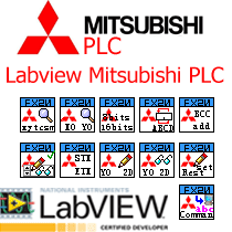 LabVIEW Mitsubishi FX2N PLC