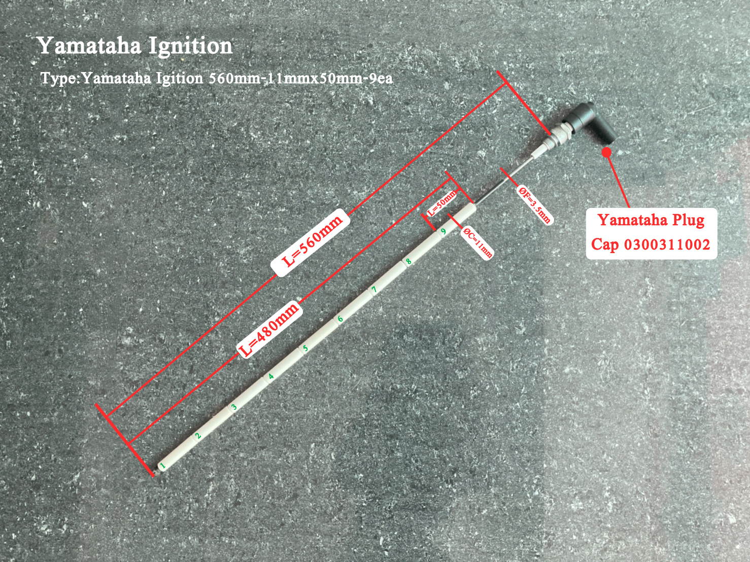 Yamataha Ignition 560mm-11mm-9EA